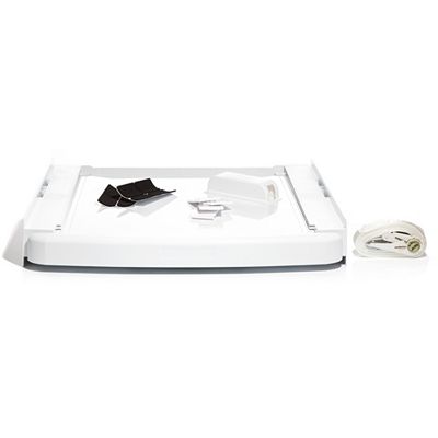 WPRO Verbindungsrahmen für Waschmaschinen & Trockner integrierte Ablage