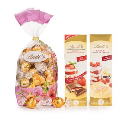 Thumbnail - LINDT Sonniger Mix 4 Sorten Lindor und 2 Tafeln Inhalt 738g
