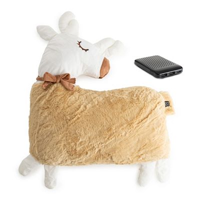 Thumbnail - MONT CHALET Heiz-Kuscheltier Rentier Mikrofaser Fellimitat inkl. Powerbank