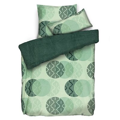 NICKYMOOD Wendebettwäsche Kreise Mikrofaser Nicky Einzelbett, 3tlg.