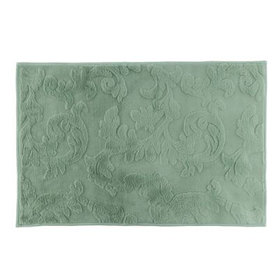 MONT CHALET Badeteppich Jacquard-Ornamente Mikrofaser Chinchilla Farb-/Größenauswahl