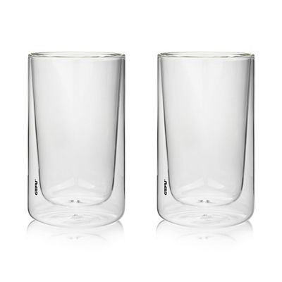 GEFU® 2 Thermogläser MIRA doppelwandig aus Borosilikatglas handgefertigt, 350ml
