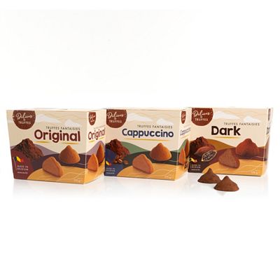 Thumbnail - GRAND-CRU KONFEKT Delicès Truffes Trio 3 versch. Sorten exklusiv bei QVC Inhalt 3x 175g