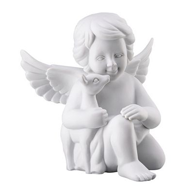 ROSENTHAL Engel mit Bambi aus Biskuitporzellan in hochwertiger Geschenkverpackung