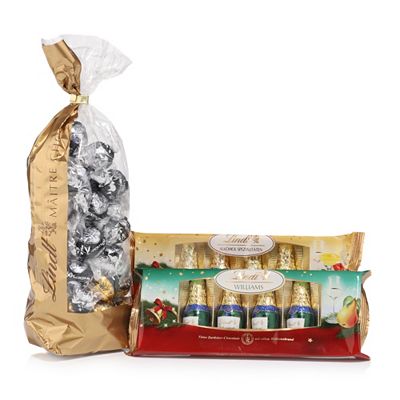 Thumbnail - LINDT Lindor und Alkohol Fläschchen 4 Sorten Inhalt 786g