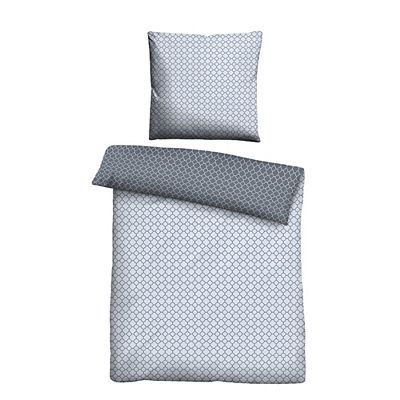 biberna® Wendebettwäsche Grafik Mako-Satin Einzelbett