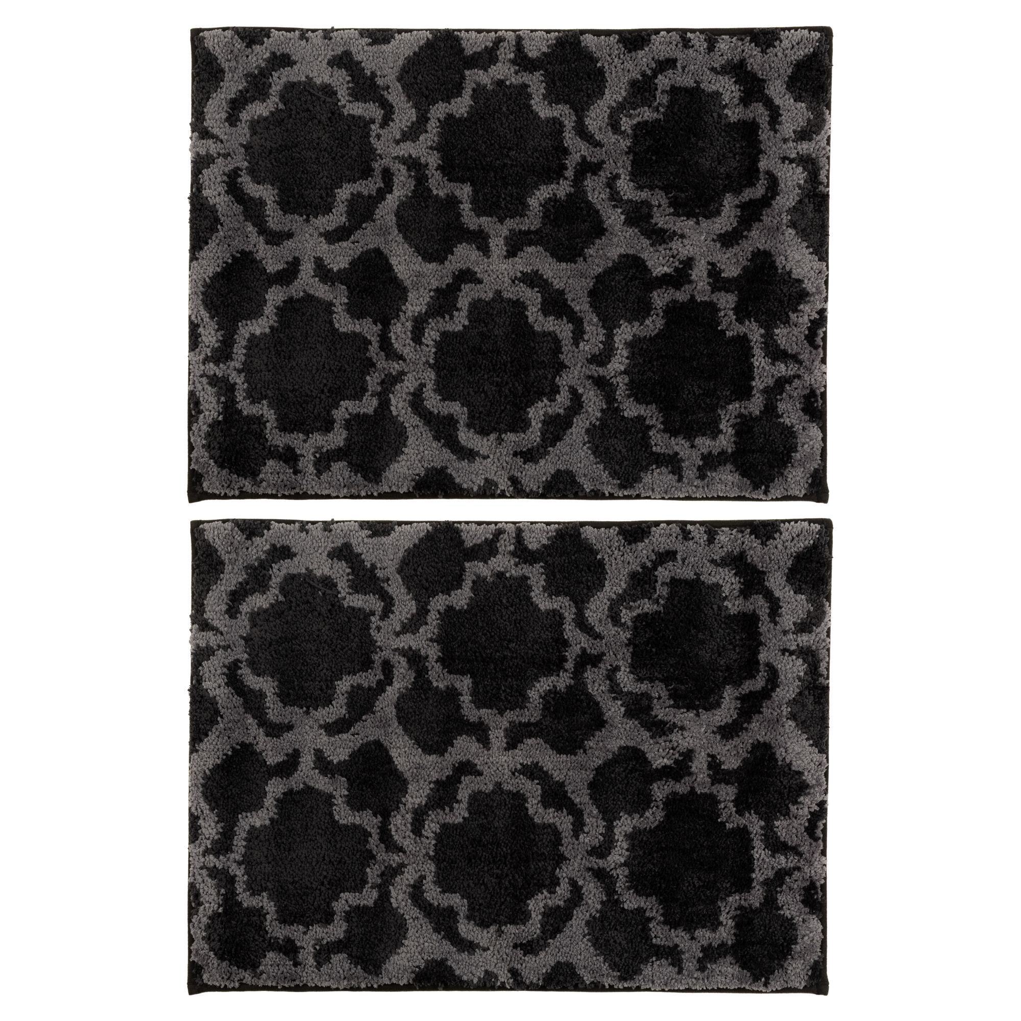 CASA FONDO 2 Fußmatten Retro-Design Mikrofaser waschbar, ca. 45x65cm