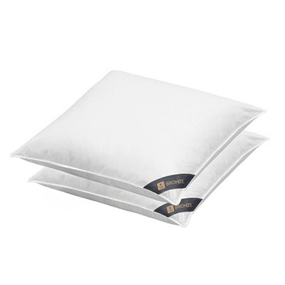 SPESSARTTRAUM 3-Kammerkissen BRONZE 90% Dauen (außen) hergestellt in Deutschland, 2 Stück