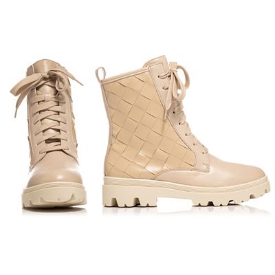 B-Ware VITAFORM Damen-Stiefelette Stretch-Material Flechtschaft