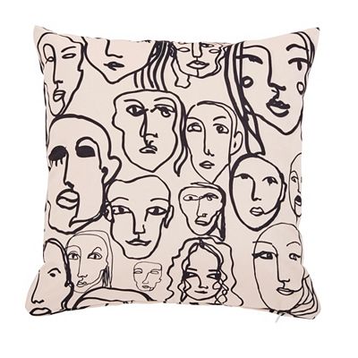 done.® Dekokissenhülle abstraktes Muster Velour-Stoff waschbar