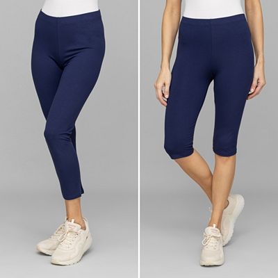 Thumbnail - B-Ware DENIM & CO. 2 Leggings 7/8- und Capri-Länge