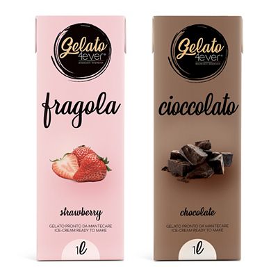 Thumbnail - GELATO4EVER® Fertigmix Speiseeis gemischt oder sortenrein Inhalt 2x 1.000ml