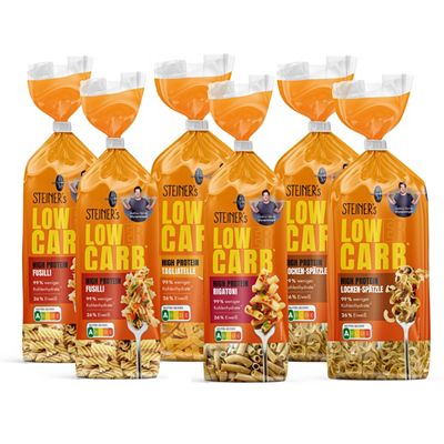STEINER's Nudel Sixpack 4 versch. Sorten 6 Packungen Inhalt 1.500g