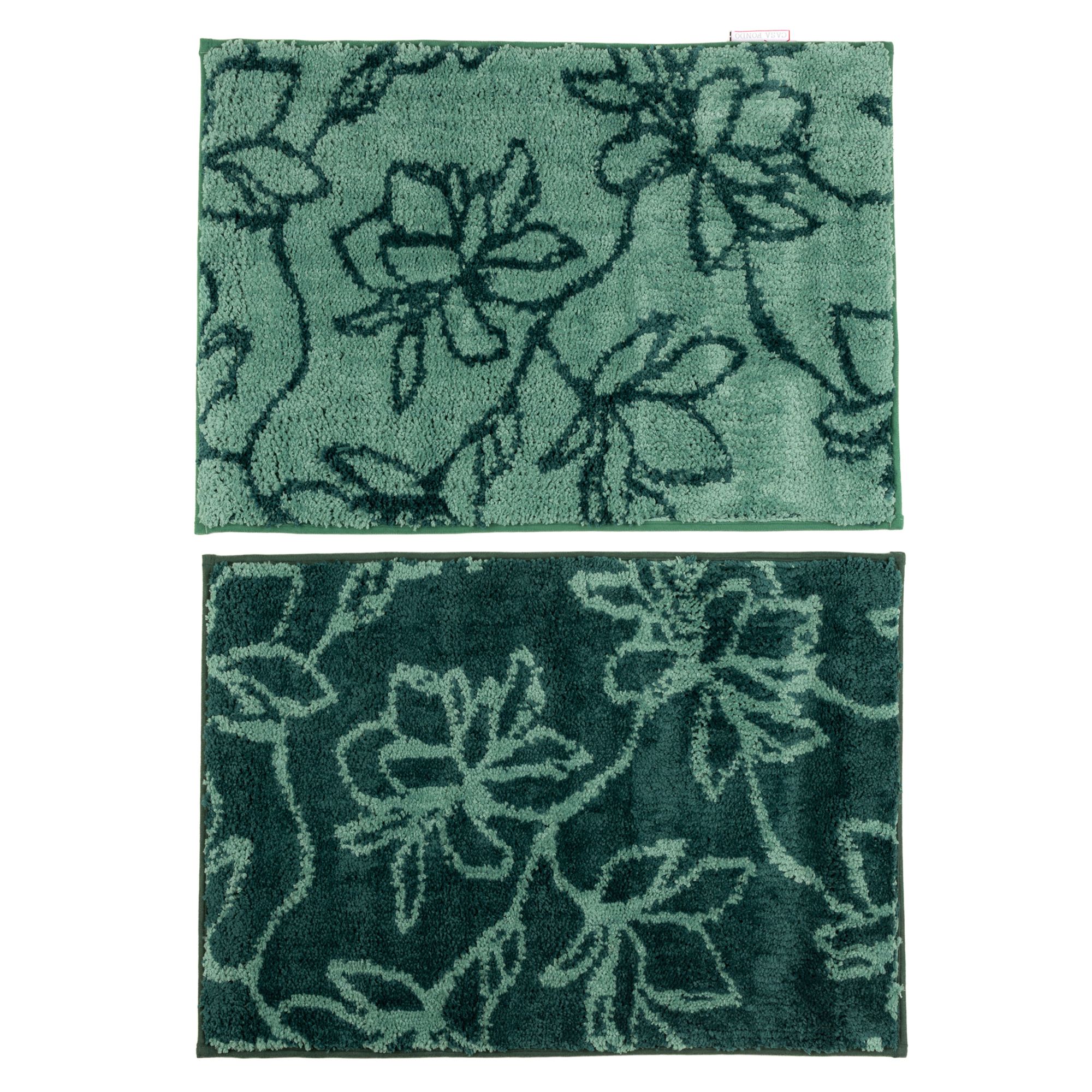 CASA FONDO 2 Fußmatten Blumen positiv-/negativ Mikrofaser, waschbar