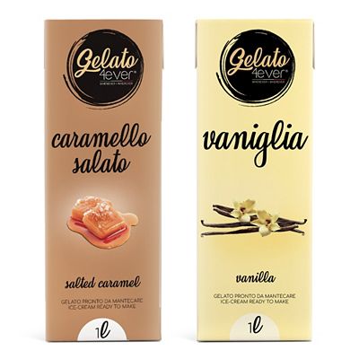 Thumbnail - GELATO4EVER® Fertigmix Speiseeis gemischt oder sortenrein Inhalt 2x 1.000ml