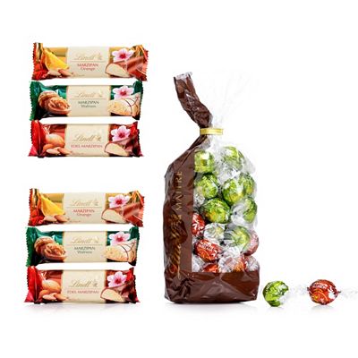 Thumbnail - LINDT Edle Mischung Lindor und Riegel exklusiv bei QVC Inhalt 898g, 54 Stück