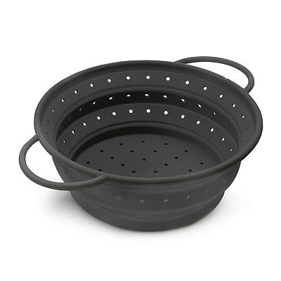 COOLINATO Sieb in Mini-Format aus Platin-Silikon faltbar 16cm