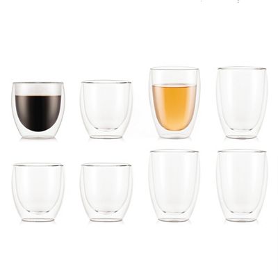BODUM® Doppelwandgläser 8tlg. Set 4x 250ml & 4x 350ml