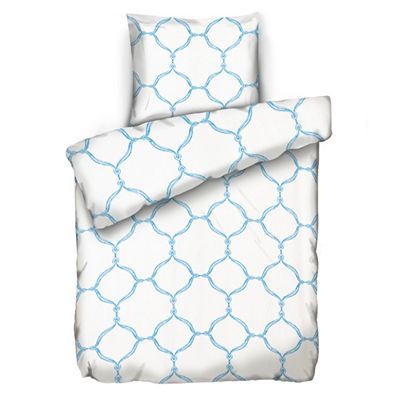 BADIZIO Classic Bettwäsche Porzellan-Optik Mikrofaser Plüsch Einzelbett, 2tlg.