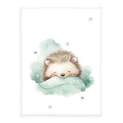 babybest® Kuscheldecke kleiner Igel Flausch ca. 75x100cm