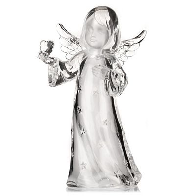 Thumbnail - B-Ware LUMIDA Xmas Weihnachtsengel beleuchtete Sterne Timer, 28x19x11cm