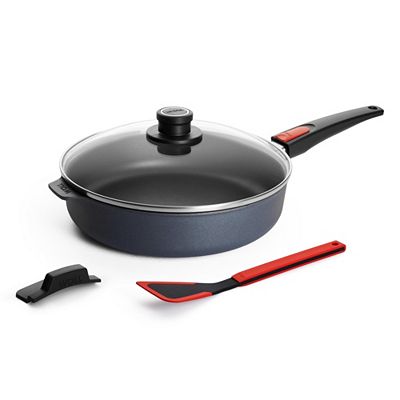 WOLL® Diamond Lite Hochrandpfanne Ø 28cm Silikongriff & Woll®-Pfannenwender