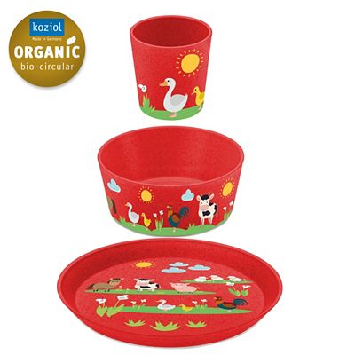 KOZIOL Geschirr-Set KIDS CONNECT verschiedene Designs 3tlg.