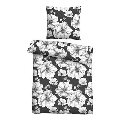 Castell® Bettwäsche Blüten Baumwoll Renforcé Einzelbett, 2tlg.