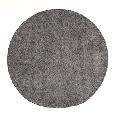 Thumbnail - CASA FONDO Fußmatte melange dekorative Paspel Mikrofaser, waschbar rund, Ø ca. 100cm