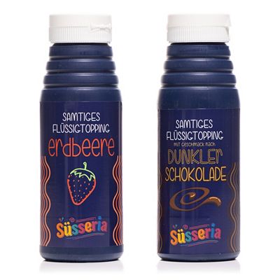 SÜSSERIA Samtiges Flüssigtopping zum Garnieren Inhalt 2x 225ml