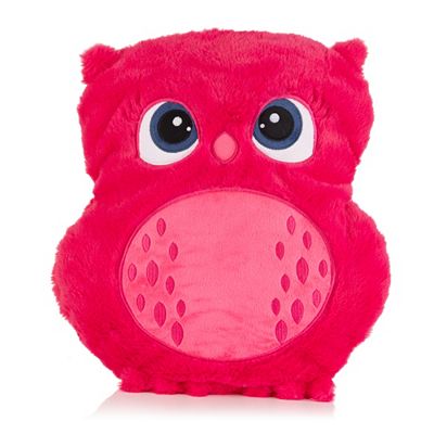 MONT CHALET Wärmflasche Kuschel-Eule Mikrofaser-Fellimitat ca. 37x32cm, 2L.