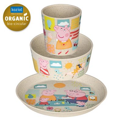 KOZIOL Geschirr-Set KIDS CONNECT PEPPA PIG 3tlg.