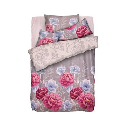 Thumbnail - WINTERENGEL Wendebettwäsche Blumen & Ornamente Mikrofaser Flanell Einzelbett, 5tlg.