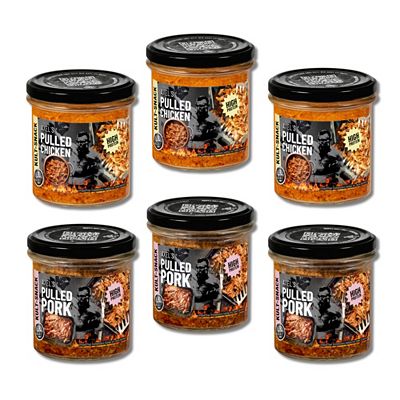 AXELs Gerichte im Glas 3x Pulled Chicken 3x Pulled Pork Inhalt 1.500g