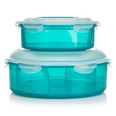 LocknLock 2 Kuchenträger mit Tragegriff 2,5L und 5,5L Gesamtvolumen 8L