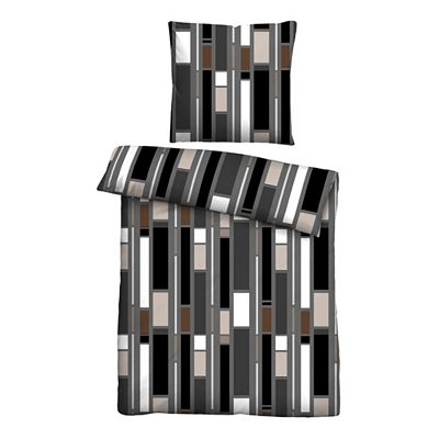 Castell® Bettwäsche Längsbalken Baumwoll Renforcé Einzelbett, 2tlg.