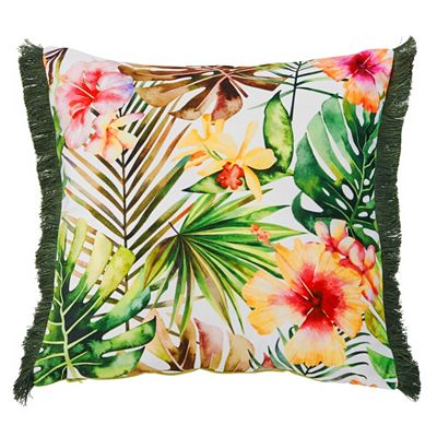 done.® Dekokissenhülle JUNGLE FLOWERS Samtstoff waschbar