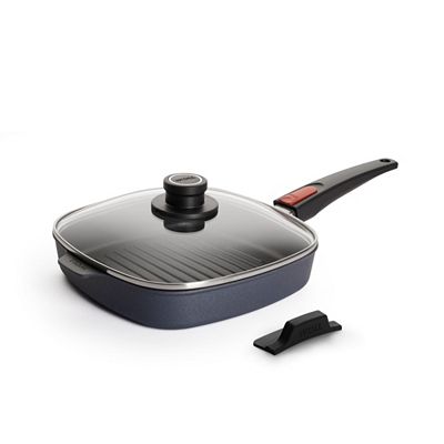 WOLL® Diamond Lite Grillpfanne 24x24cm mit Deckel & Silikongriff