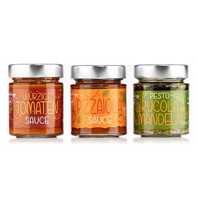 KITCHENCRAZY Italiens Beste Saucen 3 versch. Sorten, exklusiv für QVC Inhalt 3x 130g