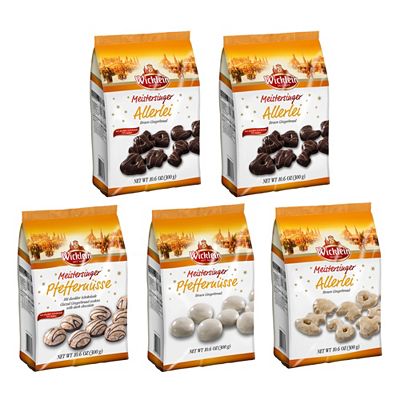 Thumbnail - WICKLEIN Lebkuchen Allerlei & Pfeffernüsse 4 Sorten, 5 Packungen Inhalt 1.500g