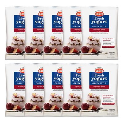 Thumbnail - EASIYO Joghurtpulver 10 Beutel für 10kg Joghurt griech. Art Vanille & Pflaume