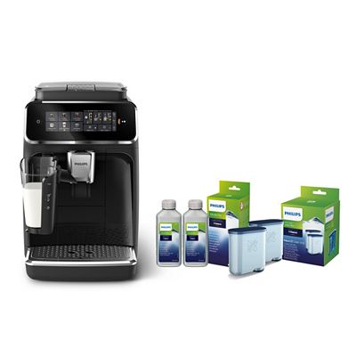 PHILIPS Kaffeevollautomat 6 Spezialitäten Latte Go System inkl. Wartungskit EP3343/50 oder EP3341/50