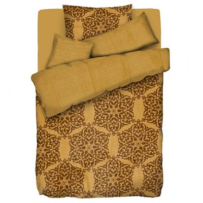 BADIZIO Classic Wendebettwäsche Schneeflocken Mikrofaser Plüsch Einzelbett, , 5tlg.