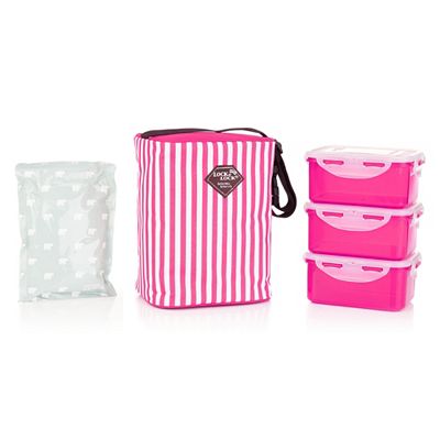 LocknLock 3 Frischhaltedosen je 600ml inkl. Kühltasche & Kühlpack