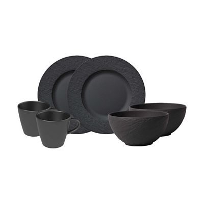 Thumbnail - VILLEROY & BOCH Manufacture Rock Frühstücks-Set 6tlg. matt-strukturiert spülmaschinengeeignet