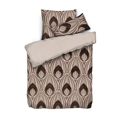 BADIZIO Classic Wendebettwäsche Pfauenauge Mikrofaser Plüsch Einzelbett, 3tlg.