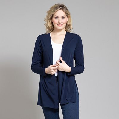 B-Ware KIM & CO. Cardigan, 1/1-Arm Brazil Knit Jersey Seitenschlitze