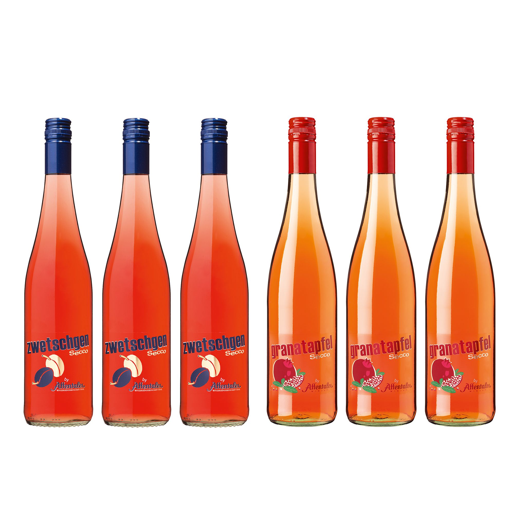 AFFENTALER WEIN Herbst Secco-Set 3x Granatapfel Secco 3x Zwetschgen Secco exklusiv bei QVC