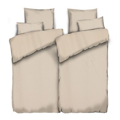 SOFT WAVE Wendebettwäsche Diagonalstruktur Mikrofaser Doppelbett, 6tlg.