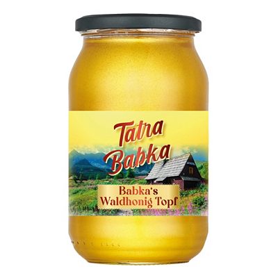 Thumbnail - TATRABABKA Babka's Waldhonig Topf aus den Karpaten exklusiv bei QVC Inhalt 1.200g